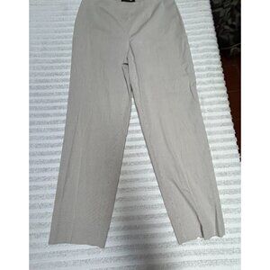 Piazza Sempione Womens Audrey Capri Pants Cotton Pinstripe Beige Size 40 / US 4